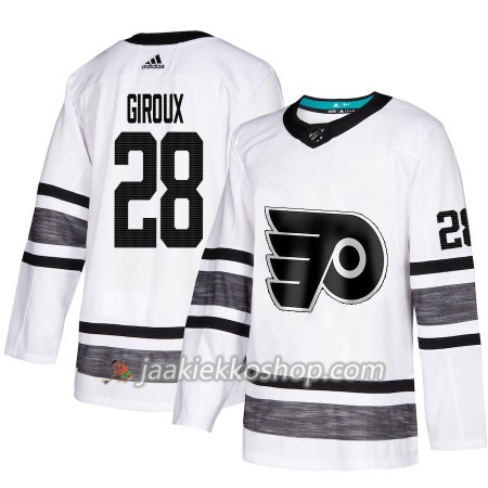 Miehille NHL Philadelphia Flyers Pelipaita Claude Giroux 28 Valkoinen 2019 All-Star Adidas Authentic